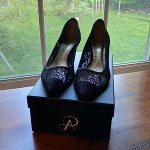 Adrianna Papell Black Kitten Heels!